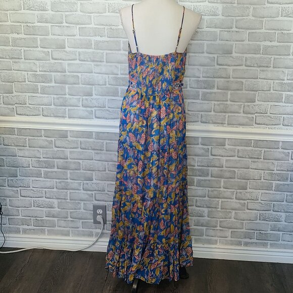 Anthropologie Verb Pallavi Singhee Vineyard Tiered Maxi Dress 10 Boho Beach - Picture 4 of 10